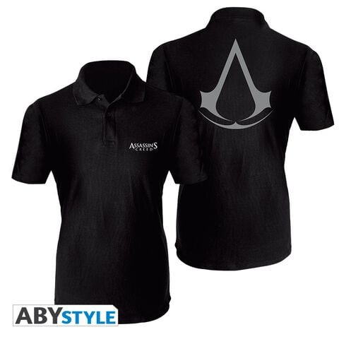 Polo Homme - Assassin's Creed - Crest - Noir - Taille M